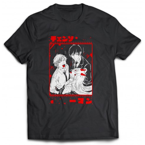 Camiseta Chainsaw Man Trio