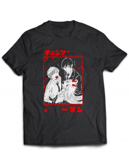 Camiseta Chainsaw Man Trio