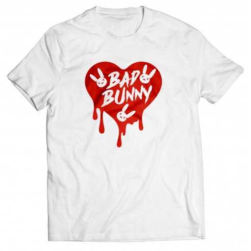 Camiseta Bad Bunny Corazón