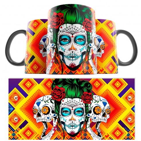 Taza Catrina Día de los Muertos 22