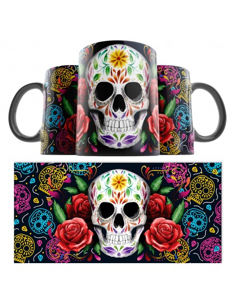 Taza Catrina Día de los Muertos 01