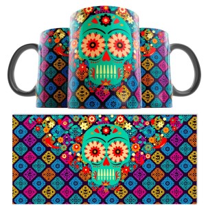 Taza Catrina Día de los Muertos 03