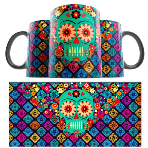 Taza Catrina Día de los Muertos 03