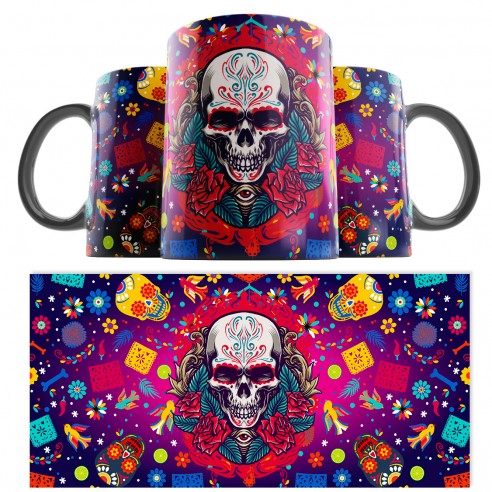 Taza Catrina Día de los Muertos 06