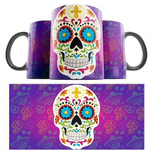 Taza Catrina Día de los Muertos 09