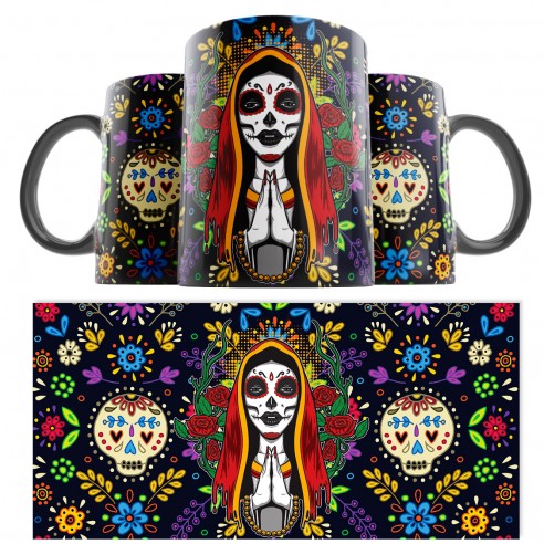 Taza Catrina Día de los Muertos 13