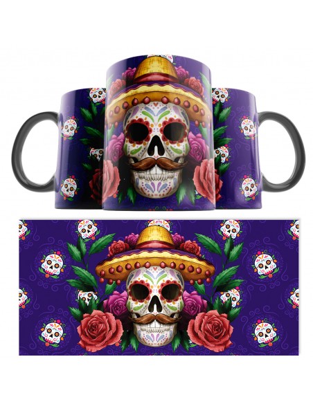 Taza Catrina Día de los Muertos 14