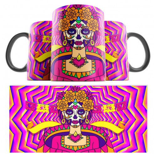 Taza Catrina Día de los Muertos 15