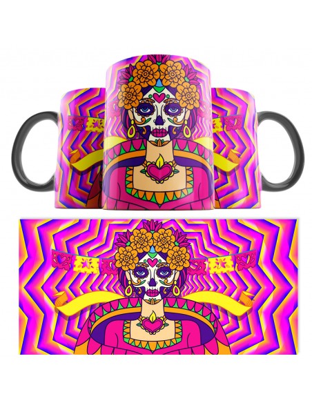 Taza Catrina Día de los Muertos 15