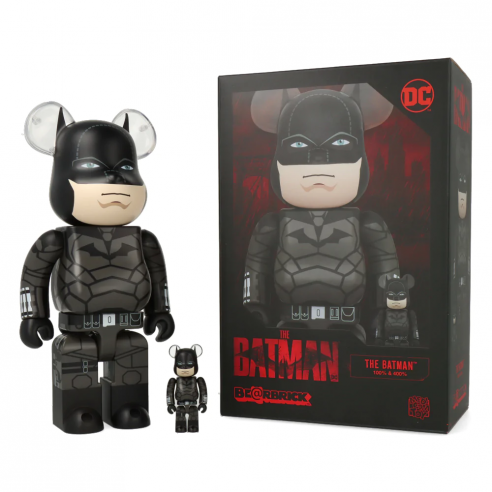 The Batman Bearbrick 400% +100% By Medicom Toy