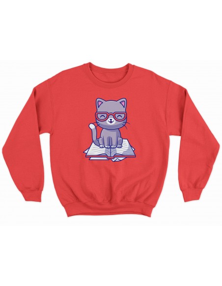 Sudadera Gatito Lector