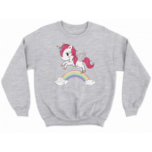 Sudadera Unicornio Arco Iris