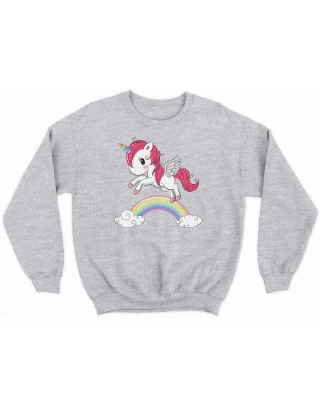 Sudadera Unicornio Arco Iris