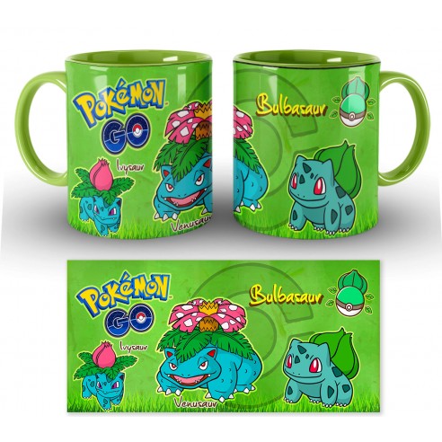 Taza Pokémon Evolución Bulbasaur