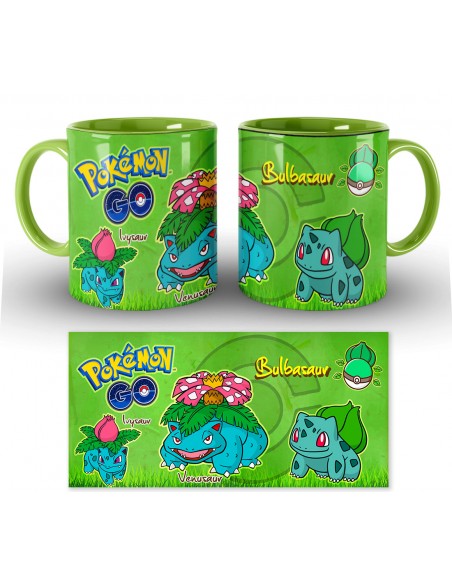 Taza Pokémon Evolución Bulbasaur
