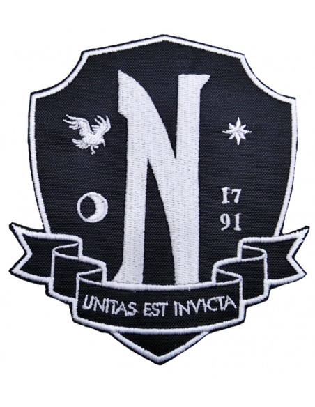 Parche Bordado Miércoles Nevermore Academy