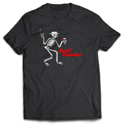 Camiseta Social Distortion Skelleton