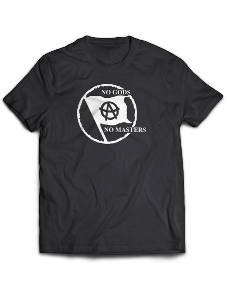 Camiseta Against all Authoriry - No Gods No Masters