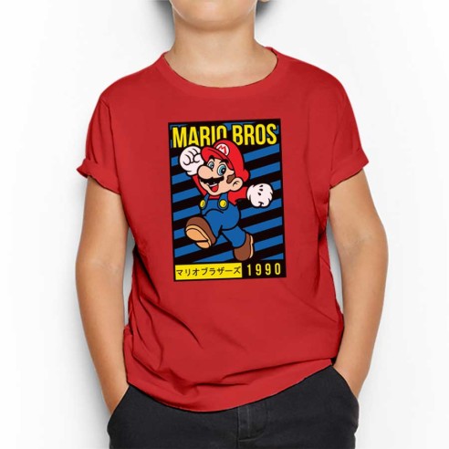 Camiseta Mario Bros 90s Infantil