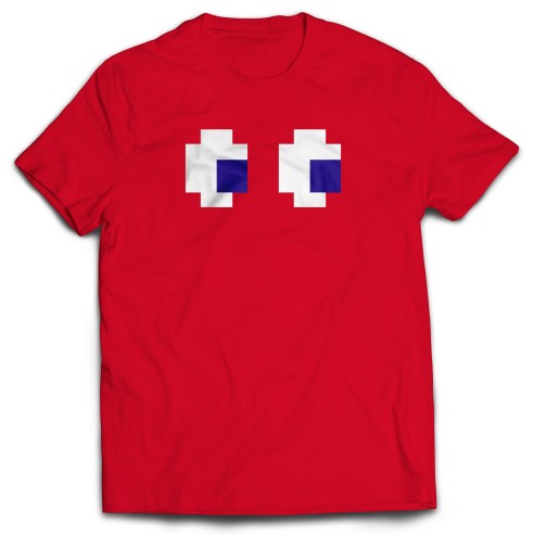 Camiseta Pacman Fantasma Rojo