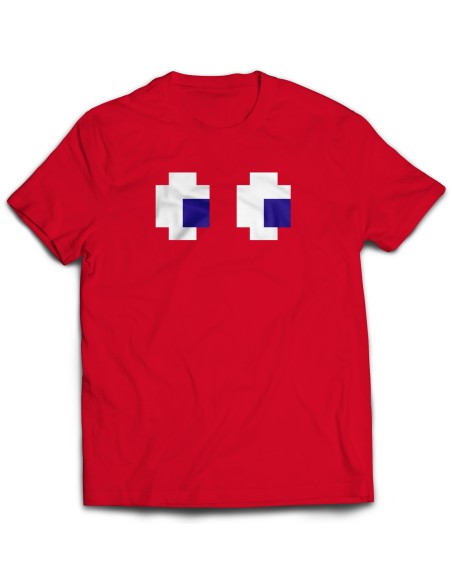 Camiseta Pacman Fantasma Rojo