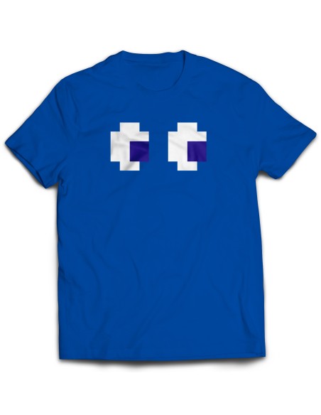 Camiseta Pacman Fantasma Azul
