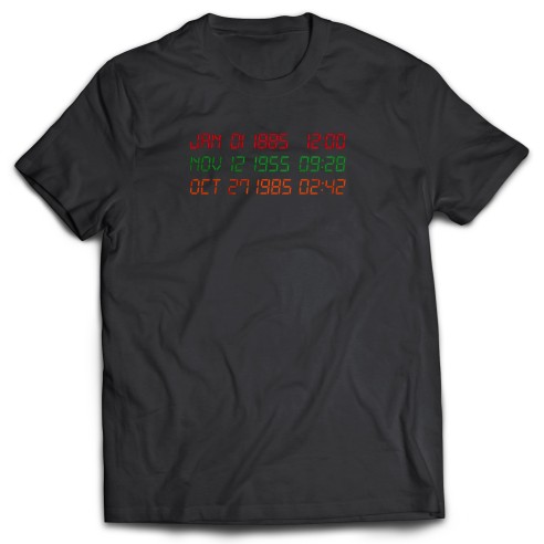 Camiseta Regreso al futuro Reloj Delorean