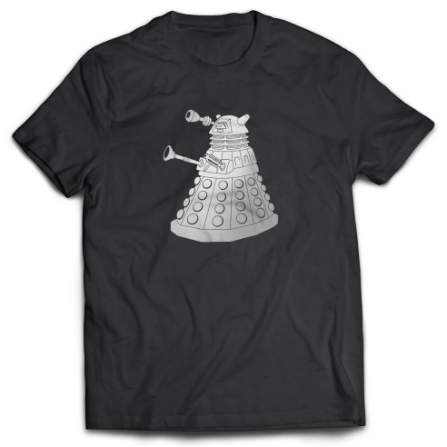 Camiseta Doctor Who Dalek Silver