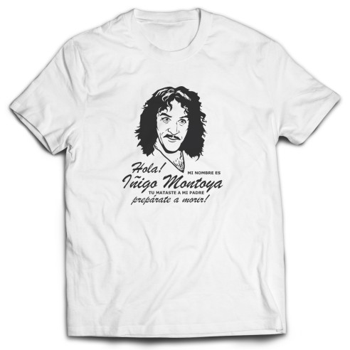 Camiseta Iñigo Montoya La Princesa Prometida (Blanca)