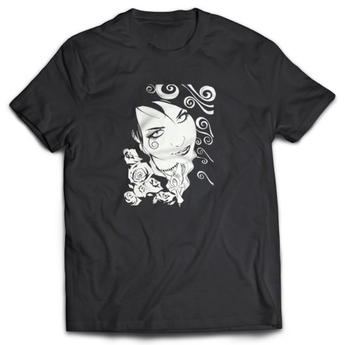 Camiseta Death With Roses - Sandman