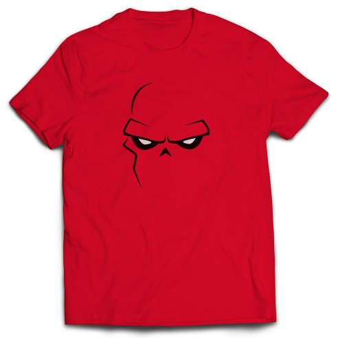 Camiseta Red Skull Minimal Face