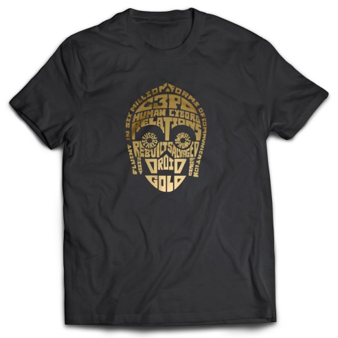 Camiseta C3PO Type