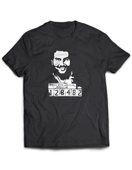 Camiseta Pablo Escobar ficha policial Narcos