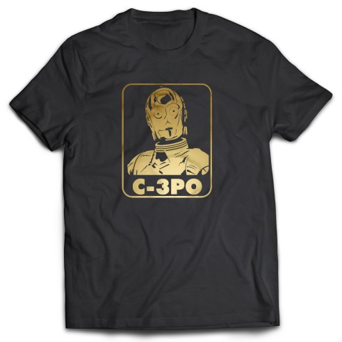 Camiseta C3PO gold