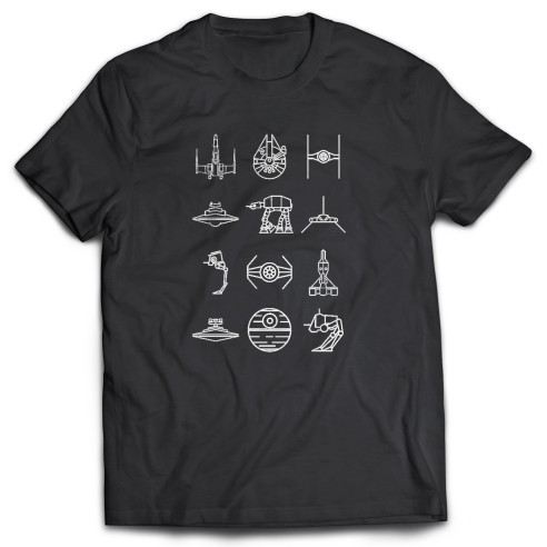 Camiseta Star Wars Ships
