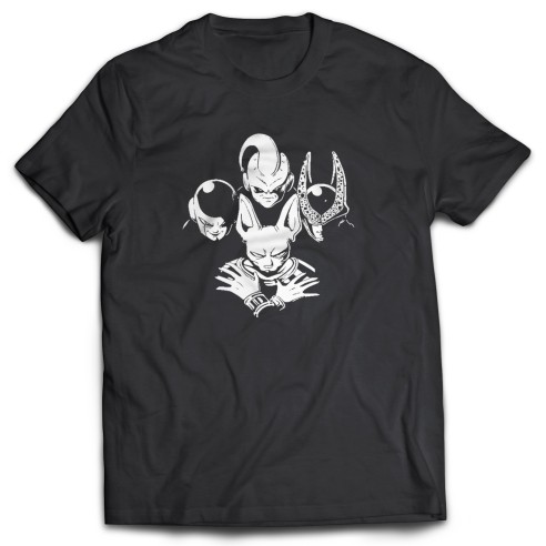 Camiseta Dragon Ball Villanos Bohemian Rhapsody