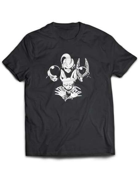 Camiseta Dragon Ball Villanos Bohemian Rhapsody