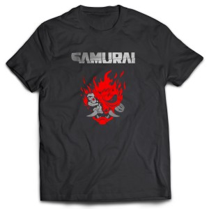Camiseta Cyberpunk 2077 Samurai