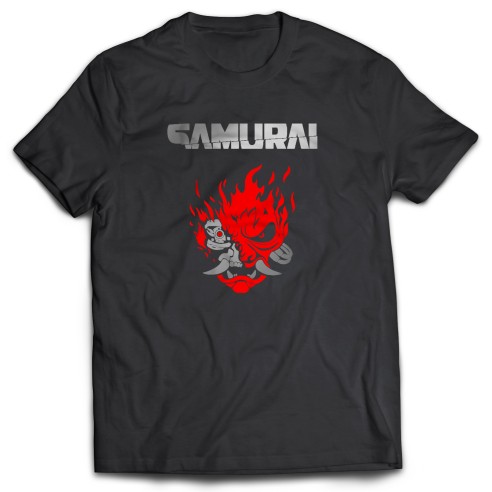 Camiseta Cyberpunk 2077 Samurai