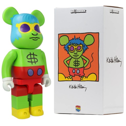 Bearbrick Keith Haring Andy Mouse 400%