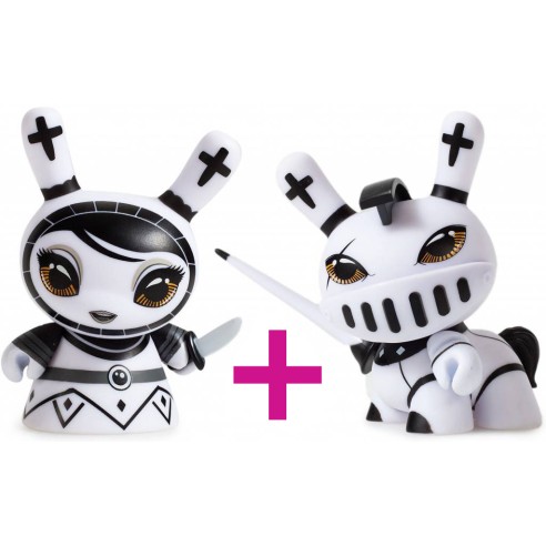 Otto Björnik Peón y Caballo set (Blanco) Shah Mat Dunny Kidrobot