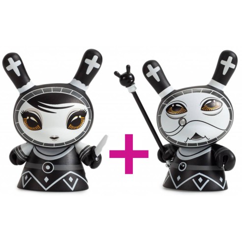 Otto Björnik Peón y Alfil set (Negro) Shah Mat Dunny Kidrobot