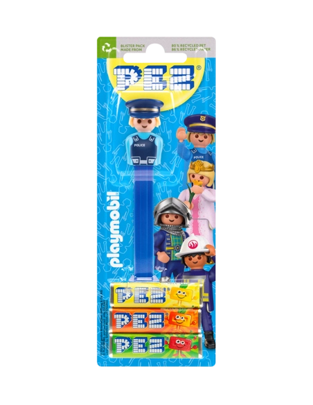 Dispensador Caramelos PEZ Playmobil Policía