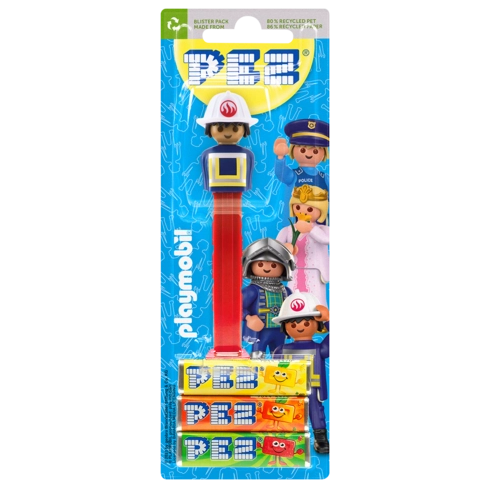 Dispensador Caramelos PEZ Playmobil Bombero