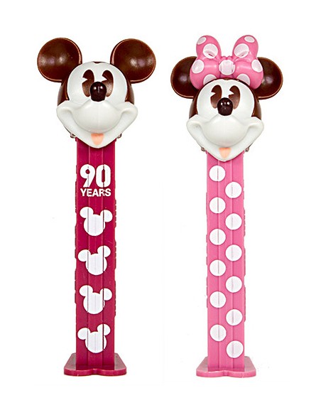 Dispensador PEZ Mickey Minnie 90 Years