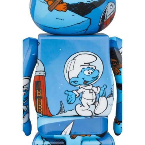 Bearbrick The Smurfs The Astrosmurf 100％ & 400％ Set