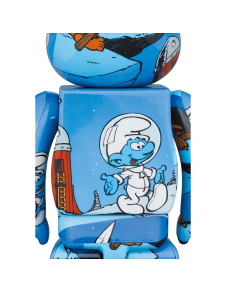 Bearbrick The Smurfs The Astrosmurf 100％ & 400％ Set