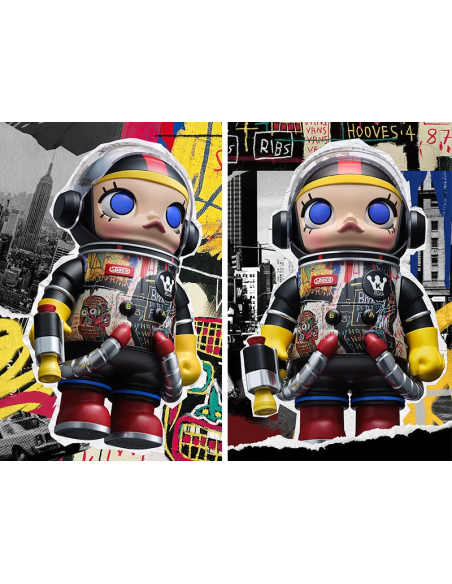 Pop Mart Space MOLLY 400 % JEAN-MICHEL BASQUIAT