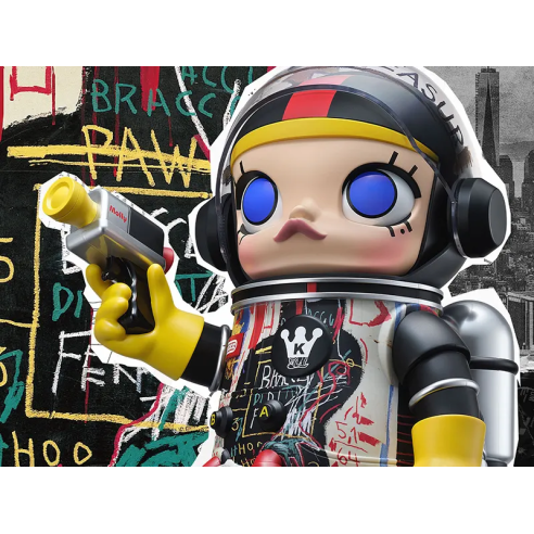Pop Mart Space MOLLY 400 % JEAN-MICHEL BASQUIAT