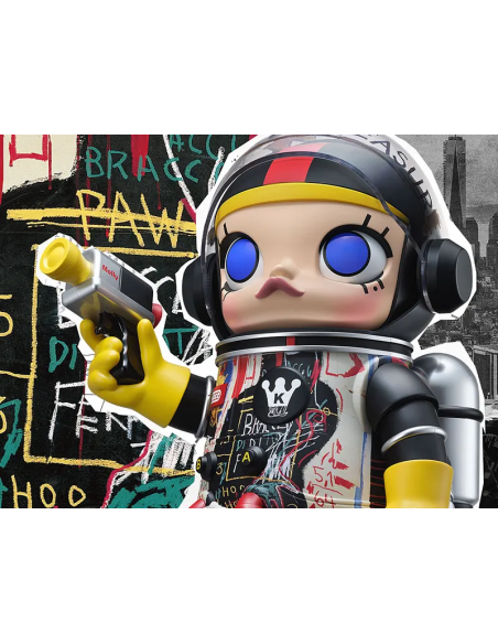 Pop Mart Space MOLLY 400 % JEAN-MICHEL BASQUIAT